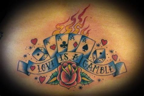 Unique and Meaningful Gamble Tattoos for Life Enthusiasts .